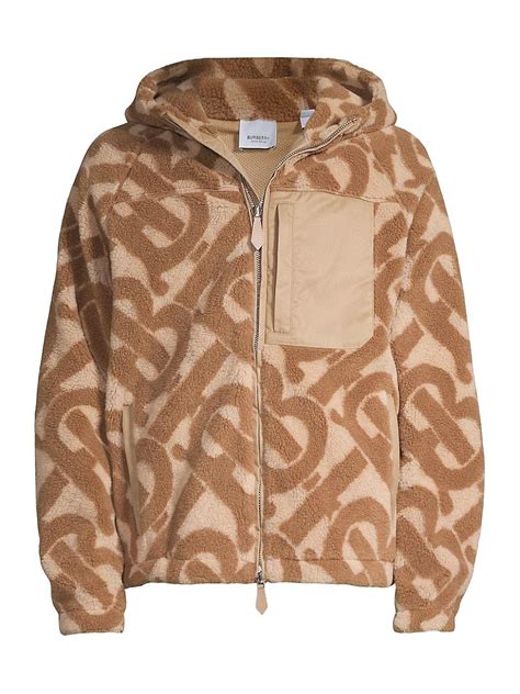 burberry fleece jacket men's